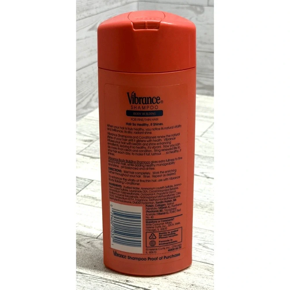 NEW Vintage VIBRANCE Revitalizing Shampoo‎ Body Building for Fine/thin Hair 15Oz